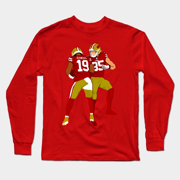 George kittle x Deebo Samuel Long Sleeve T-Shirt by Mic jr